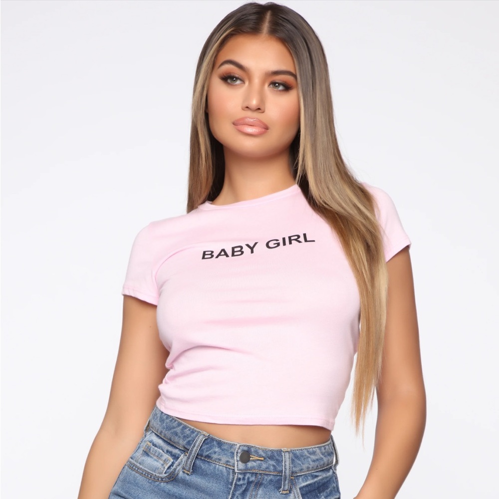 I'm His Baby Girl Tee - Pink